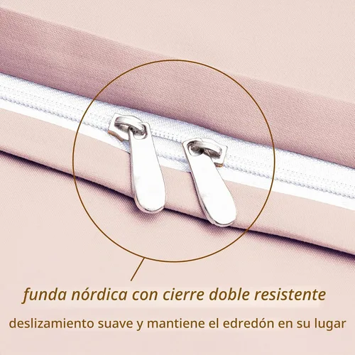 Vista 8 de Mohap - Juego de funda de edredón con cremallera oculta