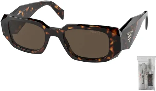 Vista 2 de Prada PR17WS Rectangle Sunglasses for Women BUNDLE With Designer iWear Complimentary Eyewear Kit