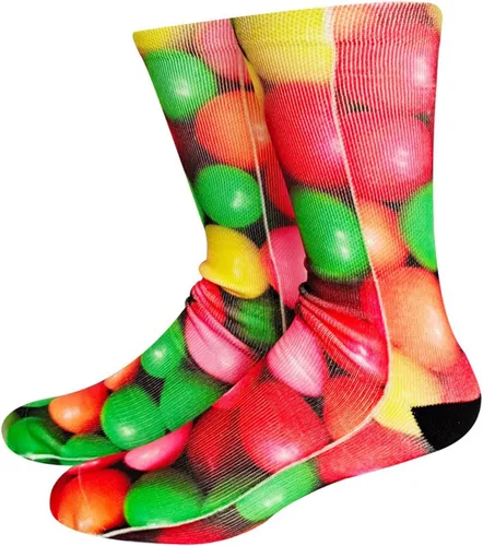 Vista 10 de KACOLOR Divertidos calcetines unisex para hombre, calcetines largos de compresión con impresión 3D