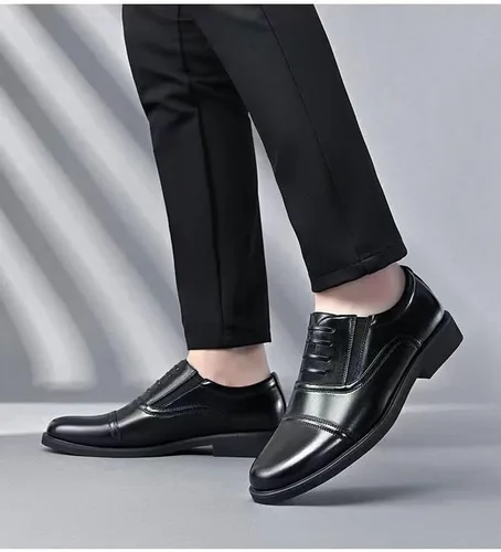 Vista 8 de Oxford - Zapatos de vestir para hombre, formales, de negocios, para boda, casual, modernos, color negro