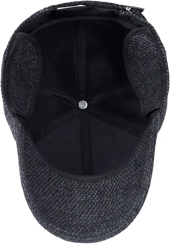 Vista 5 de MRACSIY Gorra de béisbol de invierno para hombre para circunferencia de la cabeza 220-236in