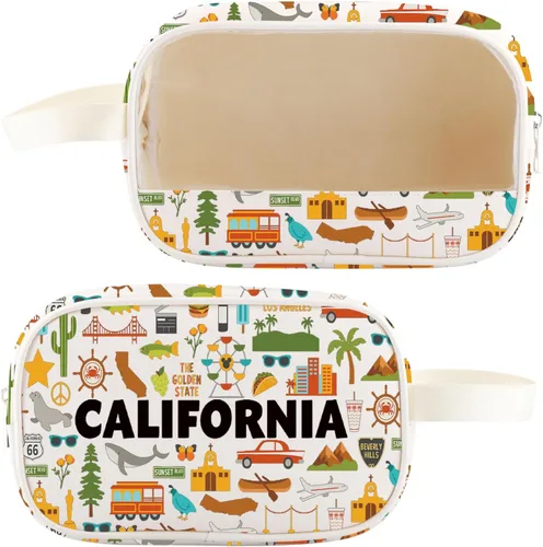Vista 9 de WZMPA Bolsa de viaje California – Regalo de vacaciones y bolsa de compras – Regalo de recuerdo Calif 2