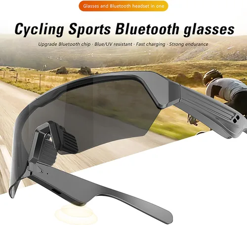 Vista 6 de Gafas Inteligentes, Gafas de Sol Bluetooth Polarizadas para Hombres y Mujeres, Gafas de Seguridad con Micrófono Integrado y Altavoces de Oído