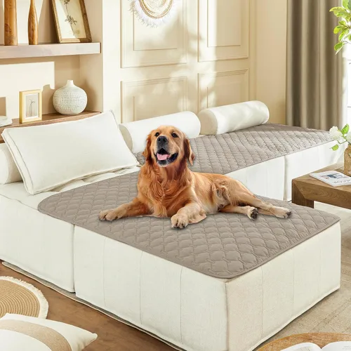 Vista 125 de gogobunny Manta para mascotas 3 veces más resistente, impermeable y a prueba de arañazos; protector de muebles reversible para perros y gatos, funda