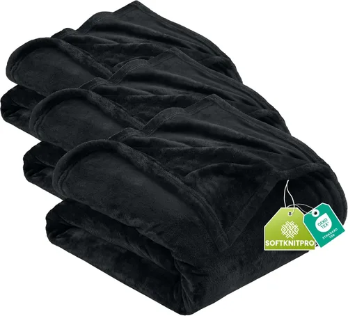 Vista 85 de Utopia Bedding - Manta de vellón de lujo, mullida, antiestática; manta de suave microfibra de 8.8 oz/yd² (300 g/m²) para sofá y cama; tamaño Gris