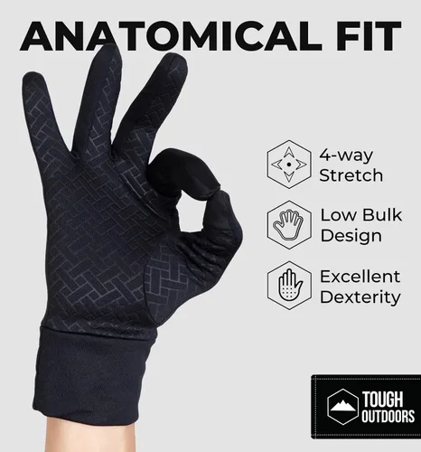 Vista 11 de Guantes de exteriores para pantalla táctil Guantes térmicos diseñados para correr, esquí, snowboard, ciclismo y enviar mensajes Mezcla de 90% nailon