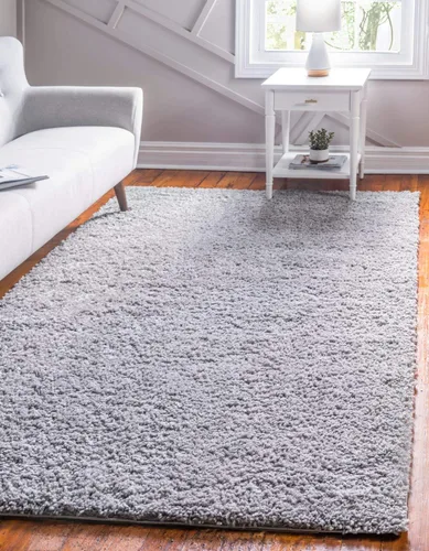 Vista 207 de Unique Loom Colección Davos Shag - Alfombra Lino
