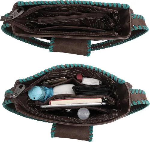 Vista 9 de Montana West Western Hobo - Bolso de mano para mujer, con cartera