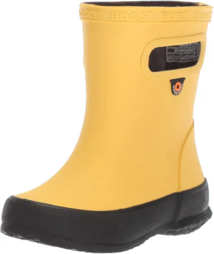 Vista 6 de BOGS Botas de lluvia de goma impermeables para niños y niñas Negro