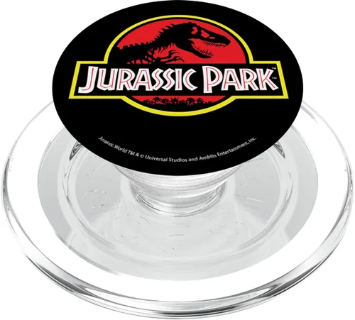 Vista 8 de Jurassic Park PopSockets PopGrip estándar con logotipo original clásico