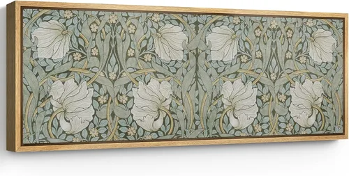 Vista 93 de SIGNFORD Lienzo enmarcado extragrande para pared, diseño de flores silvestres, paisaje, campo escénico con flores florecientes, ilustraciones