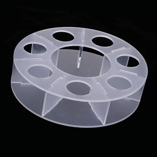 Vista 2 de Base de soporte de exhibición de acrílico transparente para bola de cristal de 7 piezas (1.4 in)