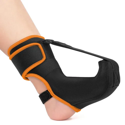 Vista 8 de Calcetín de férula nocturna para fascitis plantar mejorado, soporte para fascitis plantar para mujeres y hombres con soporte de arco para tendinitis