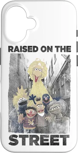 Vista 32 de Sesame Street Funda para iPhone 17 con texto en inglés "Raised on the Streets