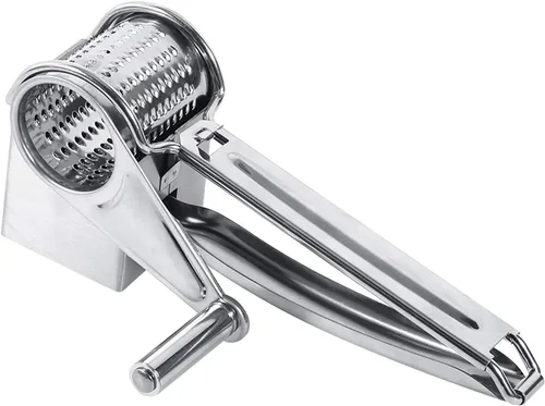 Vista 7 de Omabeta Multifunctional Stainless Steel Cheese Grater, Chopper, Kitchen Tool for Grating Cheese, Fruits and Vegetables