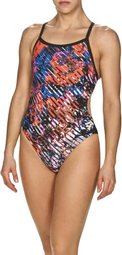 Vista 2 de Arena Traje de baño de una pieza con estampado estándar para mujer