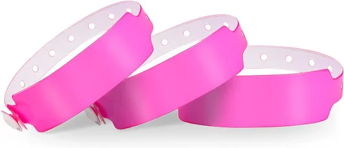 Vista 11 de Fivepeans - Paquete de 500 pulseras de plástico negro para eventos, pulseras de vinilo para fiestas Vinyl Plastic Wristbands for Concerts, Parties