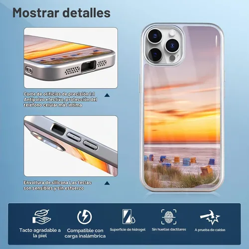 Vista 6 de Funda de teléfono personalizada para iPhone 17, 16, 15, 14, 13, 12, 11 Pro/Max/Plus/XR, fundas personalizadas, diseña tu propia funda perfecta