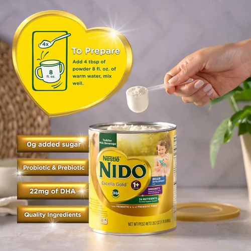 Vista 5 de Nestle Nido Excella Gold - Leche en polvo original, 28.22 oz, paquete de 4