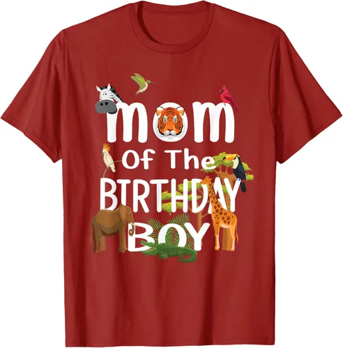Vista 73 de Camiseta de fiesta de animales con temática de zoológico para niño de cumpleaños, Negro
