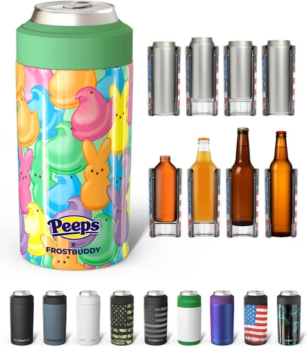 Vista 50 de Frost Buddy - Enfriador universal de latas, aislante de latas de acero Se adapta a latas delgadas de 12 onzas, 16 onzas, niños altos