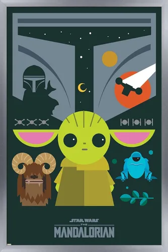 Vista 7 de Trends International 24 x 36 - Póster de pared de Star Wars: The Mandalorian