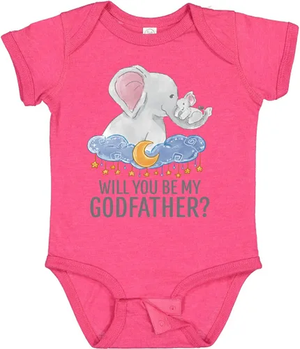 Vista 10 de inktastic Body de bebé Will You Be My Godfather