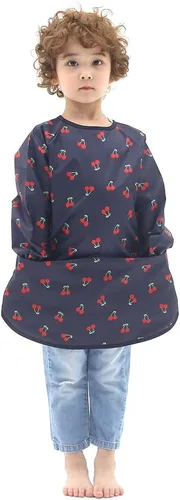 Vista 24 de Plie Kids Waterproof Art Smock – Long Sleeve Apron for Painting, Baking, Sensory Play (Ages 1–10)