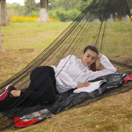 Vista 4 de 4Monster Red de insectos para acampar con bolsa de transporte, compacta y ligera, se adapta a la cama, bolsas de dormir, tienda de campaña