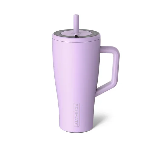 Vista 58 de BrüMate Era Vaso Térmico de 20 oz con Asa y Pajilla Vaso Térmico Aislante 100% A Prueba de Fugas con Tapa y Pajilla Hecho de Acero Inoxidable