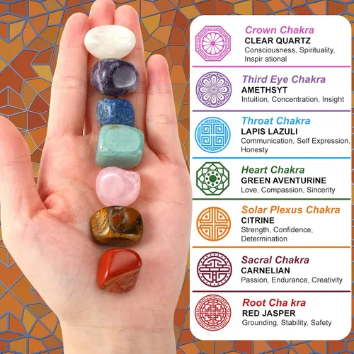 Vista 4 de BBTO Juego de cuencos tibetanos cantores para curación de 3.4 pulgadas, cuenco de baño con sonido de meditación, 7 piezas de piedras de cristal