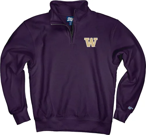 Vista 61 de Blue 84 Sudadera con cremallera de un cuarto para hombre de la NCAA