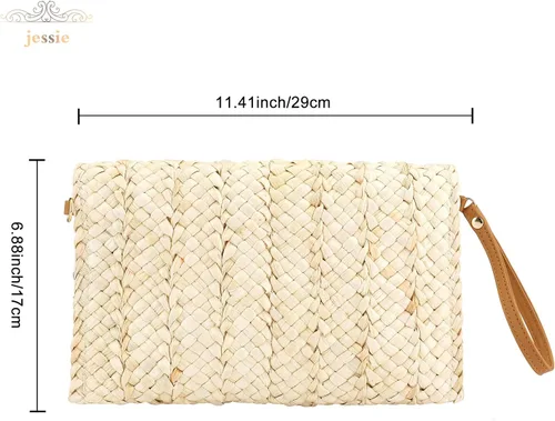 Vista 3 de Bolso de playa de verano para mujer, bolso de mano con asa superior, bolso de viaje de gran capacidad, bolso de mano tejido a mano, bolso grande