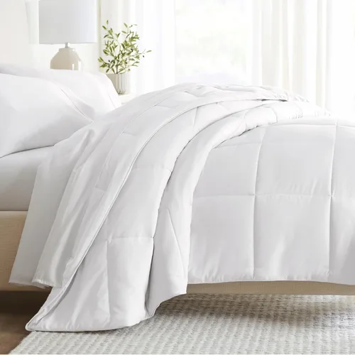 Vista 32 de Juego de colcha individual de Linen Market (2 piezas): lleva el lujo a casa con nuestros edredones alternativos de plumón suaves y ligeros