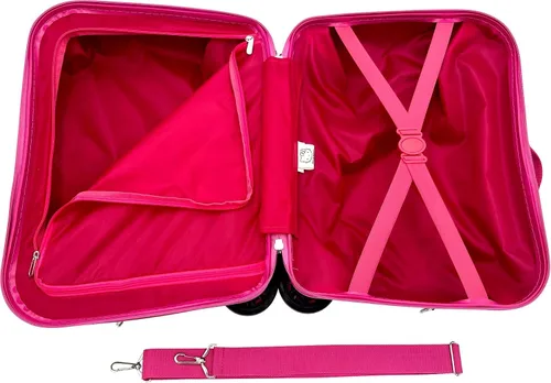 Vista 6 de Fast Forward Maleta de 18 "para niñosequipaje de mano con ruedas para niños pequeños de remolque, Varios colores, Hello Kitty