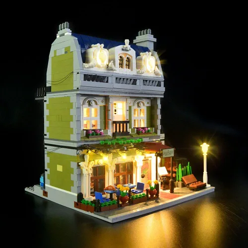Vista 2 de LIGHTAILING Juego de luces para (restaurante parisino) modelo de bloques de construcción - Kit de luz LED compatible con Lego 10243