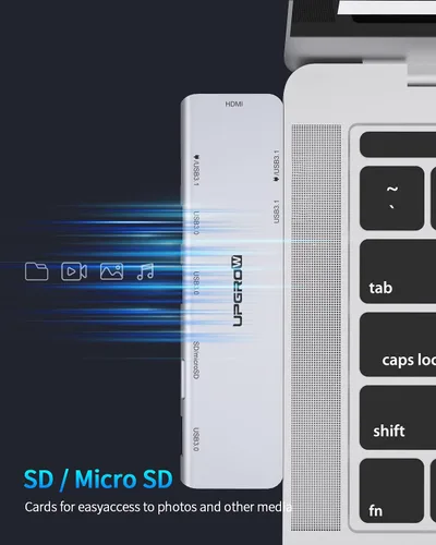 Vista 2 de PowerExpand Direct - Adaptador USB C 7 en 2 para MacBook - Compatible con Thunderbolt 3, entrega de energía de 100 W, HDMI 4K, puertos de datos USB