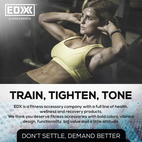 Vista 8 de EDX Bandas de resistencia planas de 12 pulgadas para fitness o terapia física, juego de 3 bandas sin látex