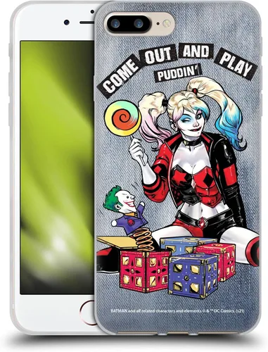 Vista 9 de Head Case Designs Funda de gel suave con licencia oficial de Batman DC Comics Bubblegum Harley Quinn Graphics compatible con Apple iPhone 7