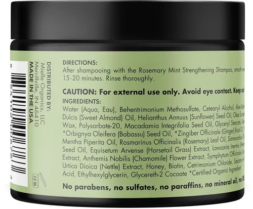 Vista 9 de Mielle Organics - Aceite y mascarilla para el cuero cabelludo y el cabello de romero y menta