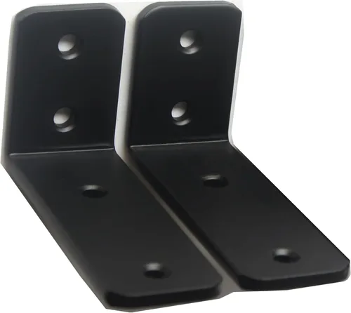 Vista 58 de Paquete de 2 soportes de estante en L de 6 pulgadas de largo x 4 pulgadas de alto x 1.5 pulgadas de ancho, 5 mm de grosor, soportes de estante