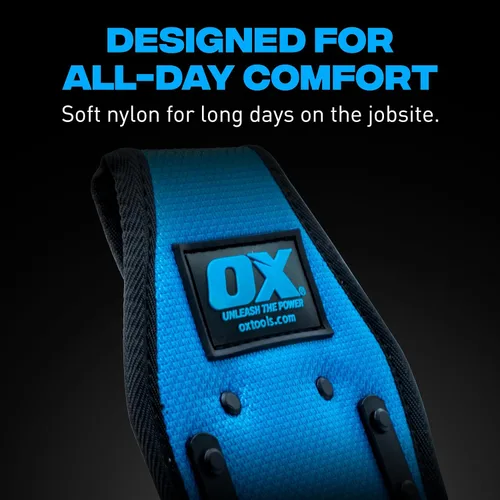 Vista 5 de OX Tools Pro Dynamic Nylon Tool Belt Accessories – UV & Water Resistant Holders and Pouches for Drill, Hammer, Knife, Tape Measure & Phone