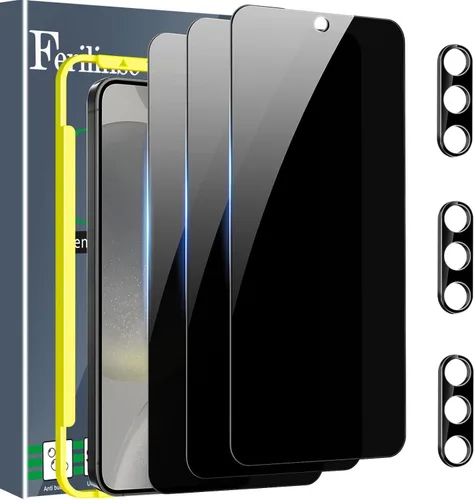 Vista 30 de Ferilinso [Instalación Automática de Polvo] Pack de 3 Protectores de Pantalla de Privacidad para Google Pixel 10 Pro XL, Accesorios Compatibles