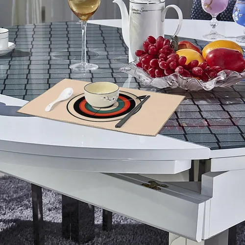 Vista 4 de Bullseyes Target Bulls Eyes Placemats Set of 6 Resistant Table Mats Washable Place Mats for Dinner Party Table Decoration