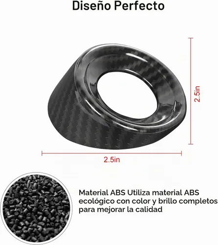 Vista 2 de Moldura del Interruptor de Arranque del Coche, Cubierta del Anillo del Botón del Orificio de Encendido Interior, Accesorios para Chevrolet Camaro