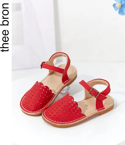 Vista 219 de THEE BRON Sandalias cómodas para niñas, zapatos para niños, sandalias rellenas