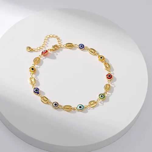 Vista 20 de Tobillera para mujer, chapada en oro de 18 quilates, tobillera con dije de oro, impermeable, para verano, playa, cadena de pie, joyería para regalos