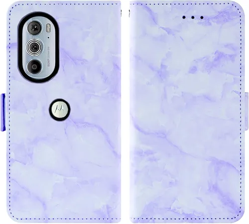 Vista 7 de Asuwish Funda para teléfono Motorola Edge+ Plus 2022/Edge X30/30 Pro con protector de pantalla de vidrio templado y funda para cartera de mármol
