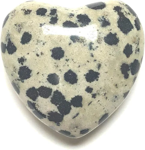 Vista 13 de Amatista 30MM pulido Worry Stone Puff Heart and Velvet Pouch