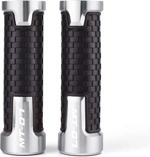 Vista 8 de Manillar de motocicleta MT-07 para Yamaha MT07 MT FZ 07 2016-2019 2020 2021 FZ07 motocicleta antideslizante Agarres de manillar de motocicleta Negro